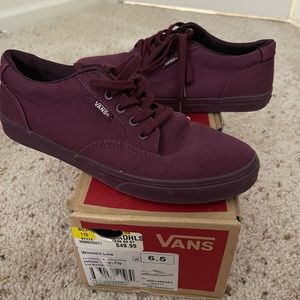Burgundy VANS